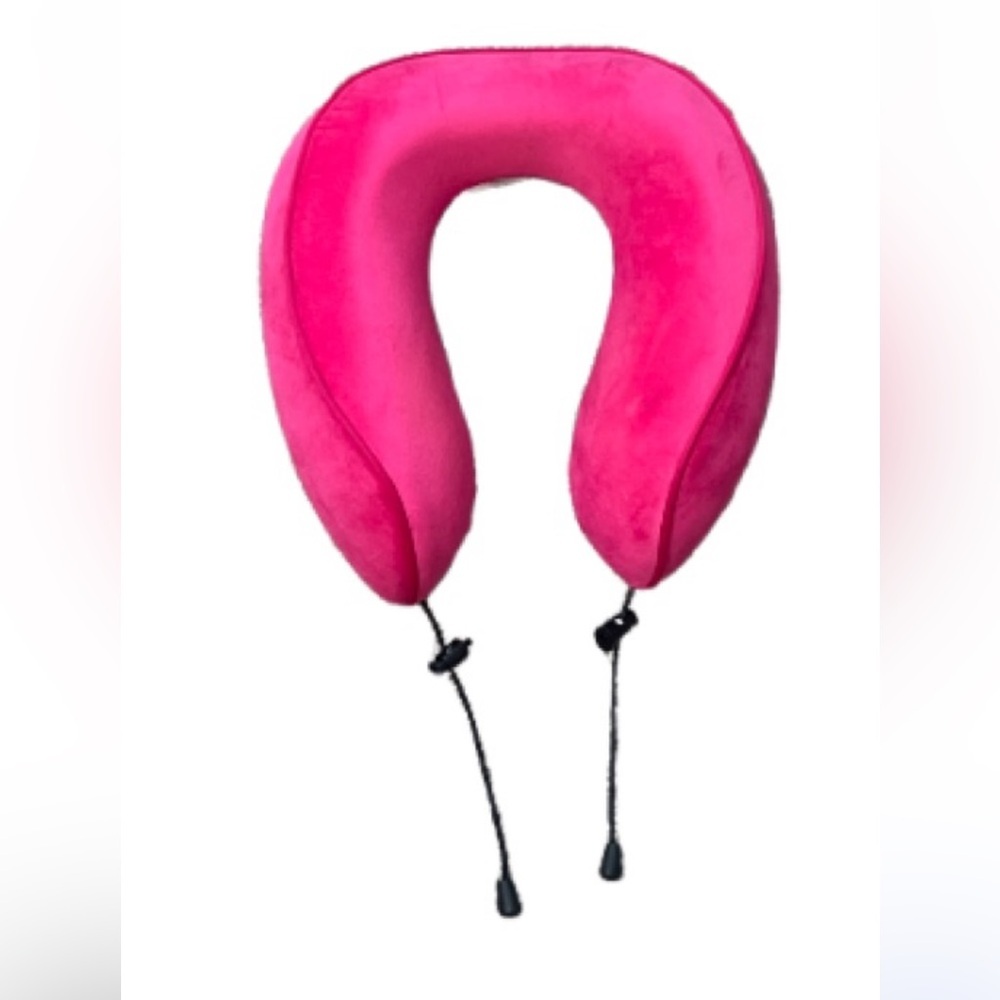 Elle Vibrant Hot‎ Pink Travel Neck Foam Pillow